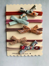 Load image into Gallery viewer, SET OF 5 Bias Tape Bow Headbands
