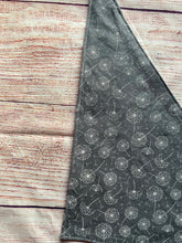 Load image into Gallery viewer, Polka dot/ dandelion dog bandanna
