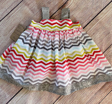 Load image into Gallery viewer, Rainbow and Hearts knot dress Size 12-24 months
