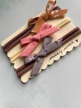 Load image into Gallery viewer, SET OF 3 Bias Tape Bow Headband
