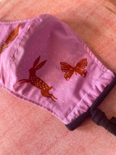 Load image into Gallery viewer, Adult size Face Mask- bird/bunny/butterfly/bubbles
