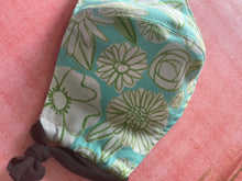 Load image into Gallery viewer, Adult size Reversible face mask-Floral/stars and radio
