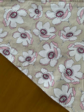 Load image into Gallery viewer, Large Pink Floral and Gray Dog Bandanna
