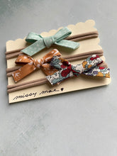 Load image into Gallery viewer, SET OF 3 Bias Tape Bow Headbands

