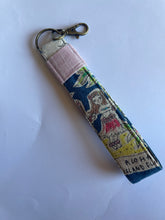 Load image into Gallery viewer, Dark Blue Tropical Key Fob

