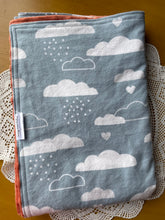 Load image into Gallery viewer, Cloud Flannel and Minky Blanket
