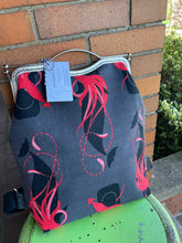 Load image into Gallery viewer, Squid + Whale Charley Harper Fabric Large Clutch Backpack

