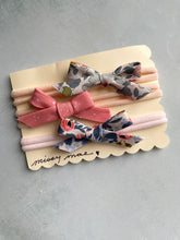 Load image into Gallery viewer, SET OF 3 Bias Tape Bow Headband
