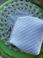 Load image into Gallery viewer, White Satin with gold threads Women’s Clutch
