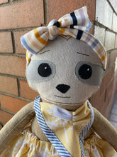 Load image into Gallery viewer, Sadie Sloth Handmade Linen Doll
