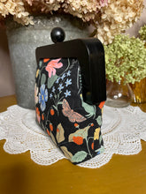 Load image into Gallery viewer, Black Floral Clutch Bag
