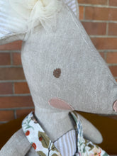 Load image into Gallery viewer, Millie Mouse Handmade Linen Doll
