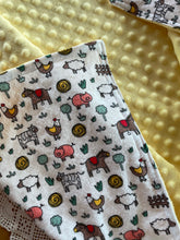 Load image into Gallery viewer, Farm Flannel and Minky Blanket
