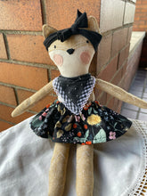 Load image into Gallery viewer, Felicity Fox MINI Handmade Linen Doll
