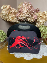 Load image into Gallery viewer, Charley Harper Squid + Whale Wooden Handle Clutch
