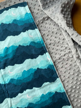 Load image into Gallery viewer, Mountain and Moon Minky Blanket
