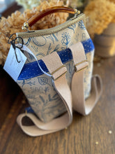 Load image into Gallery viewer, Women’s Backpack Clutch in Rifle Paper Co. Amalfi Canvas
