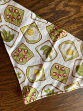 Load image into Gallery viewer, Small Avocado Toast Dog Bandanna
