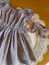 Load image into Gallery viewer, Floral Matilda dress and Bow Set size 3-6 months
