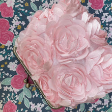 Load image into Gallery viewer, Pink Rosette Women’s Clutch
