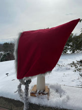Load image into Gallery viewer, TEEN/ADULT size corduroy/fur Pixie Hat
