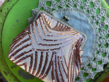 Load image into Gallery viewer, Pink Sequin Mesh Clutch
