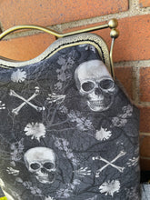 Load image into Gallery viewer, Women’s Skull and Crossbones Canvas Small Backpack
