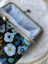 Load image into Gallery viewer, Blue Floral Women’s Clutch
