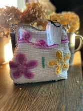 Load image into Gallery viewer, Women’s Chenille Clutch (upcycled chenille bedspread)
