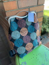 Load image into Gallery viewer, Women’s Large Backpack clutch- Ruby Star Society “Purl” canvas
