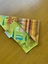 Load image into Gallery viewer, Small Sized Green Adventure Dog Bandanna
