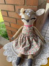 Load image into Gallery viewer, Dottie Deer Handmade Linen Doll
