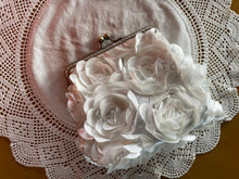 Load image into Gallery viewer, White Rosette Women’s Clutch

