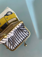 Load image into Gallery viewer, Yellow Bus Coin Purse (gray stitching)
